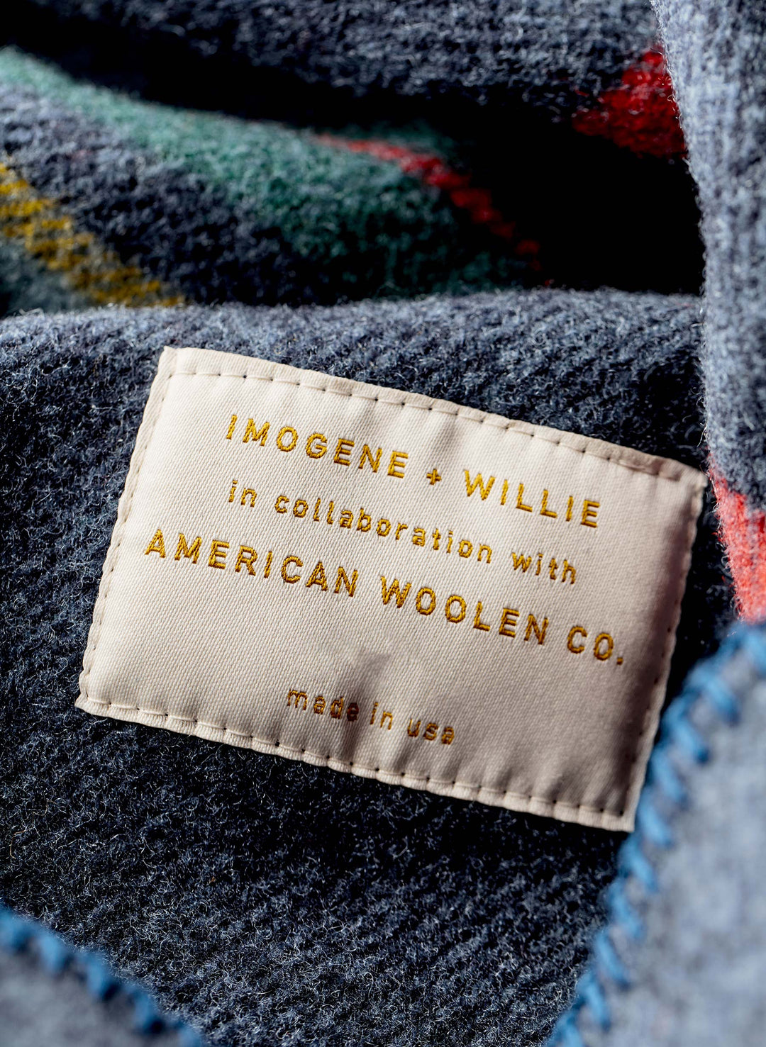 a label on a fabric