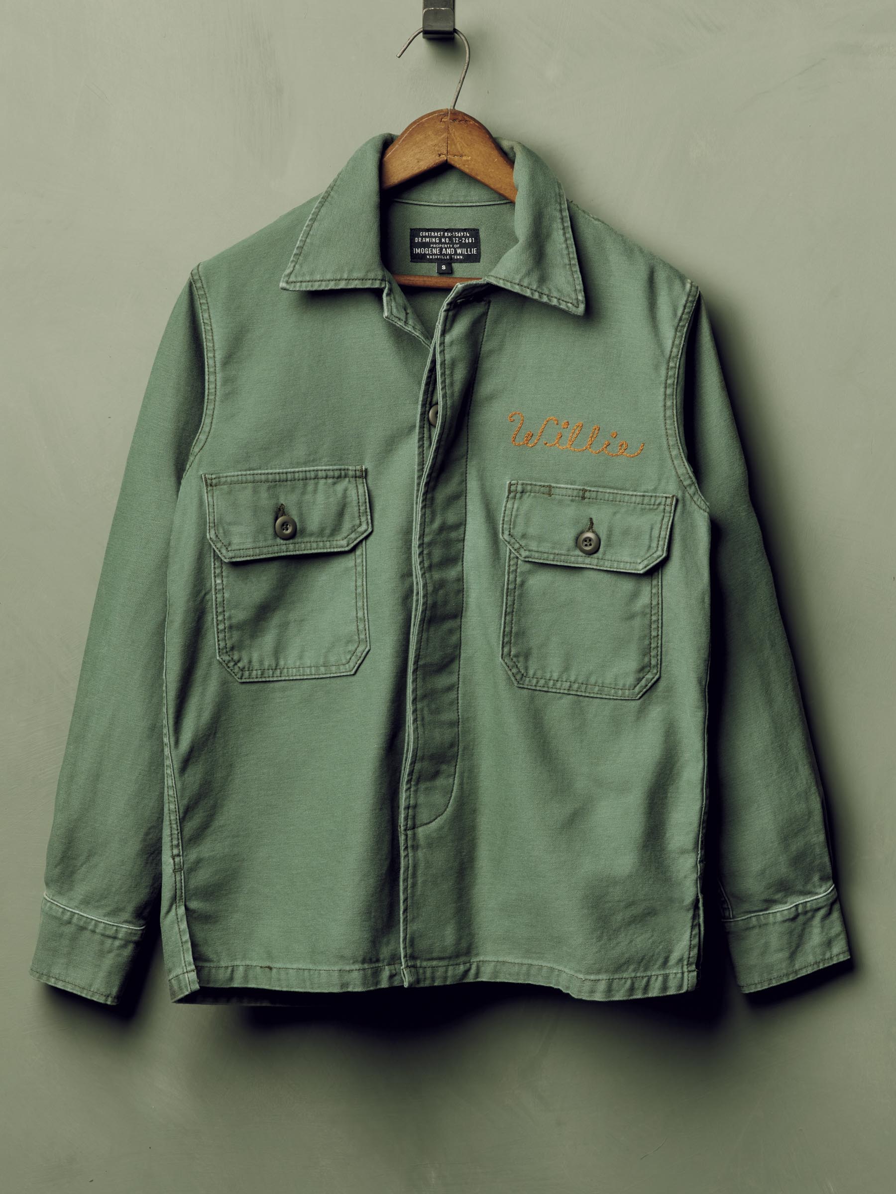 FACETASM ZIPPER ARMY SHIRTシャツジャケット　size5 military shirt jacket in fatigue green – imogene + willie