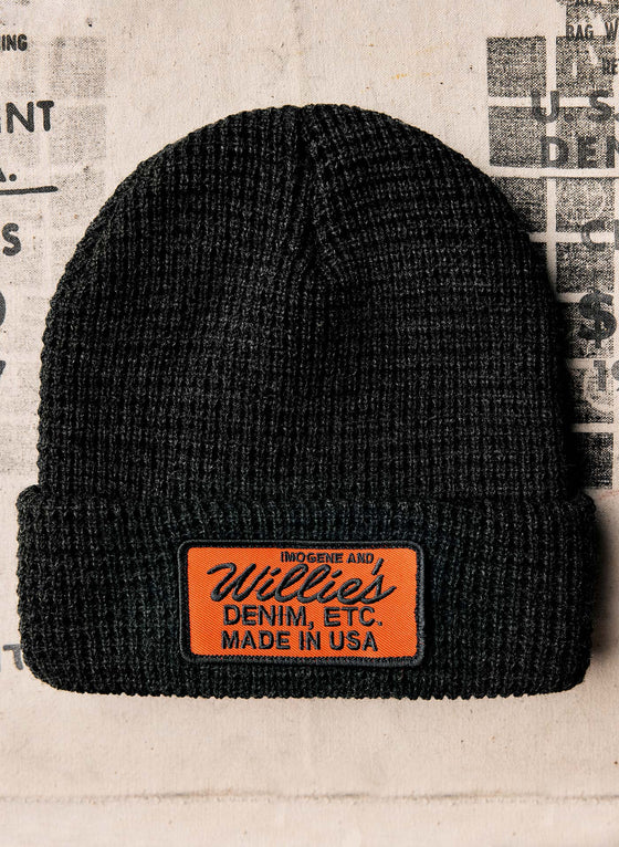 knit "denim etc" watch cap