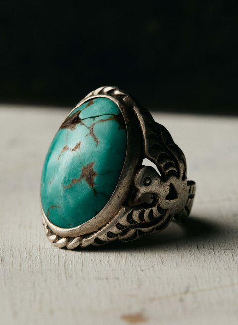 vintage navajo turquoise ring