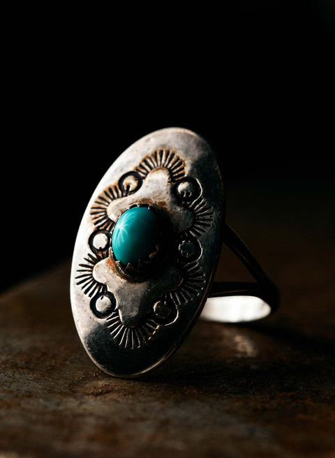 vintage navajo shield ring