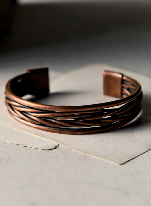 vintage mid-century copper bracelet