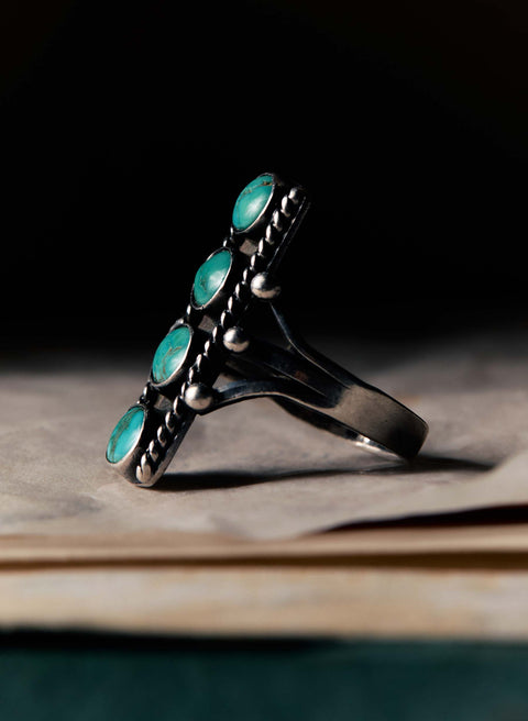 vintage navajo 4-stone ring