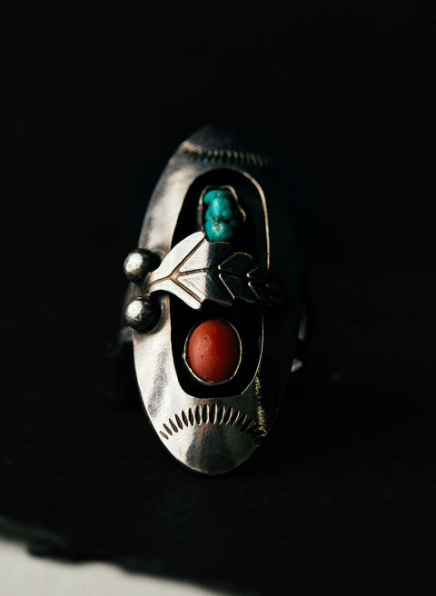 vintage navajo shadowbox ring