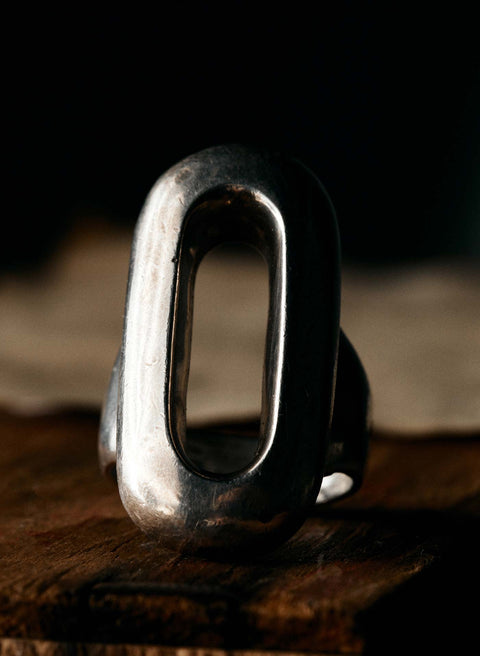 vintage heavy mexican sterling ring