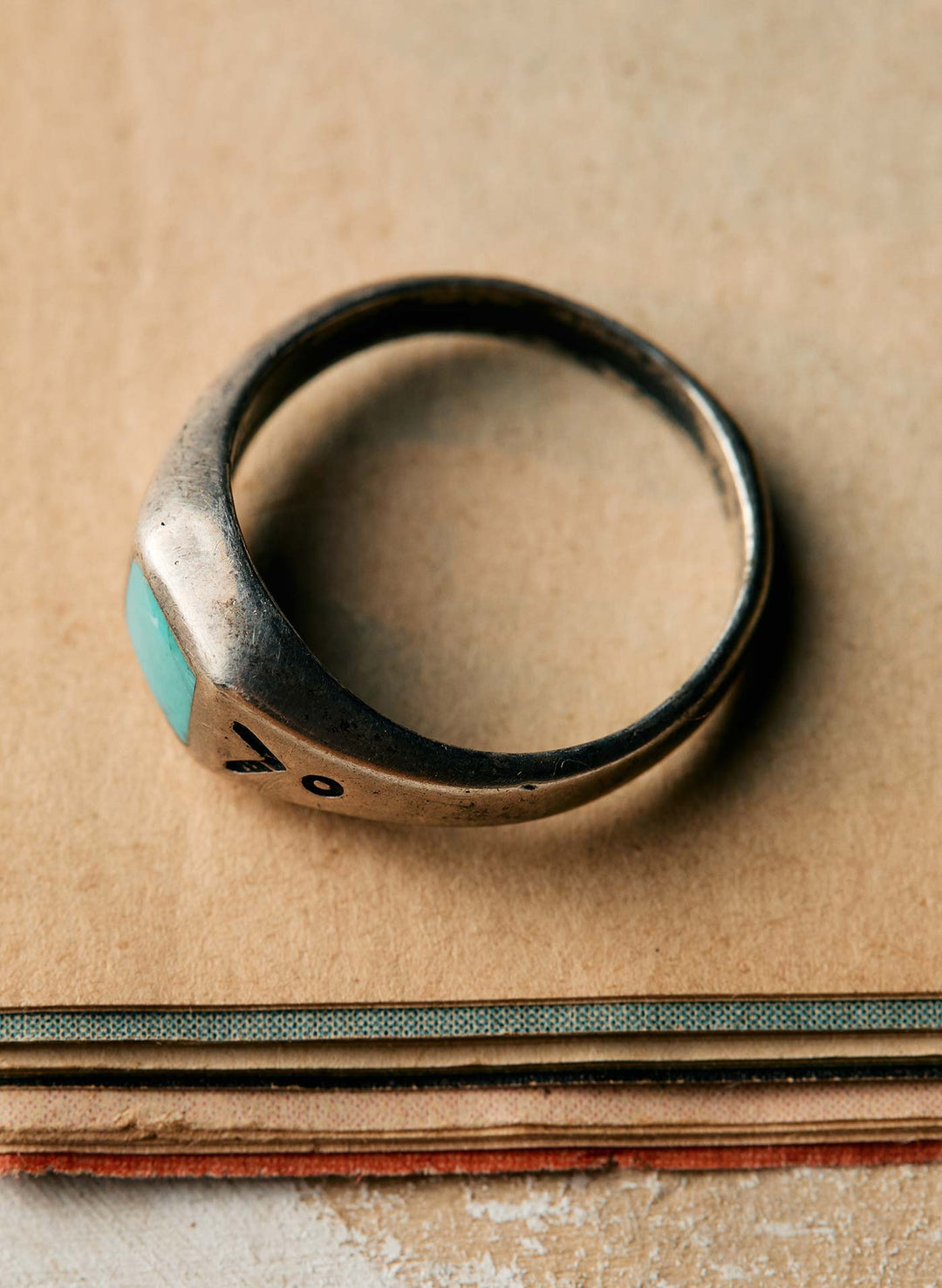 a ring on a book