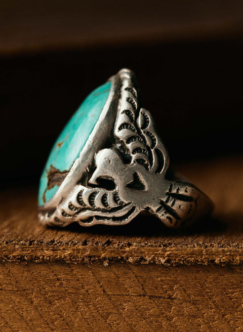 vintage navajo turquoise ring