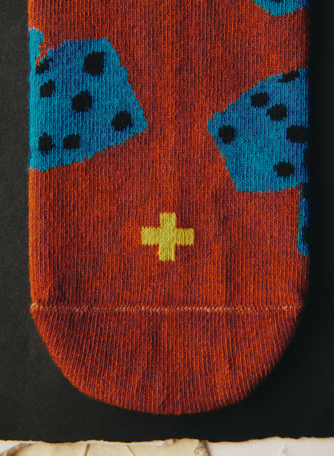 the "tumblin dice" sock in rust