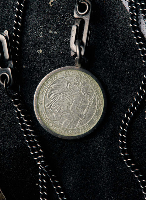 vintage "st. christopher" medal pendant