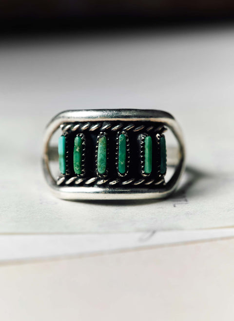 vintage zuni petite point ring