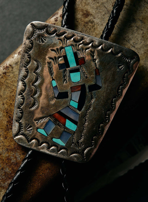 vintage zuni bolo tie