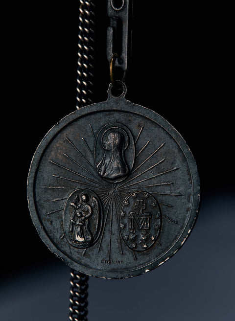 vintage "st. christopher" medal pendant