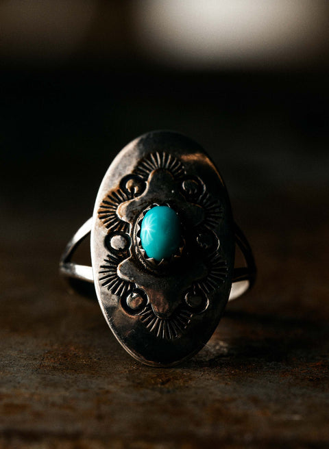 vintage navajo shield ring