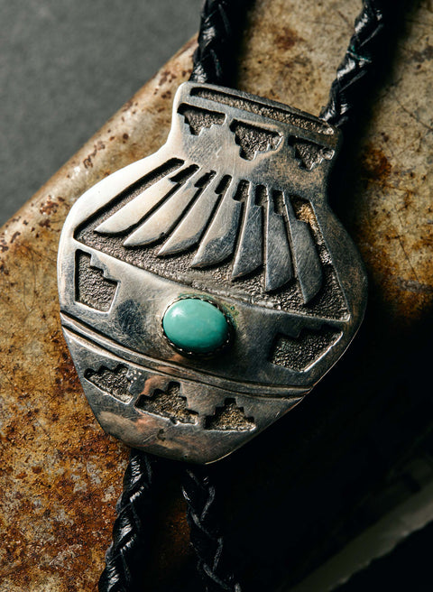 vintage hopi bolo tie