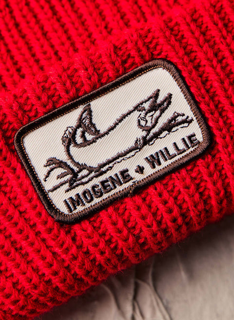 knit "sockeye" watch cap