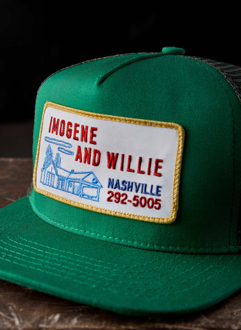 the "service station" trucker in kelly green - Model