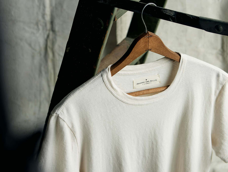 classic knit vintage white crew