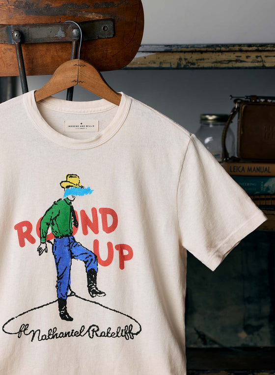 the "roundup" tee