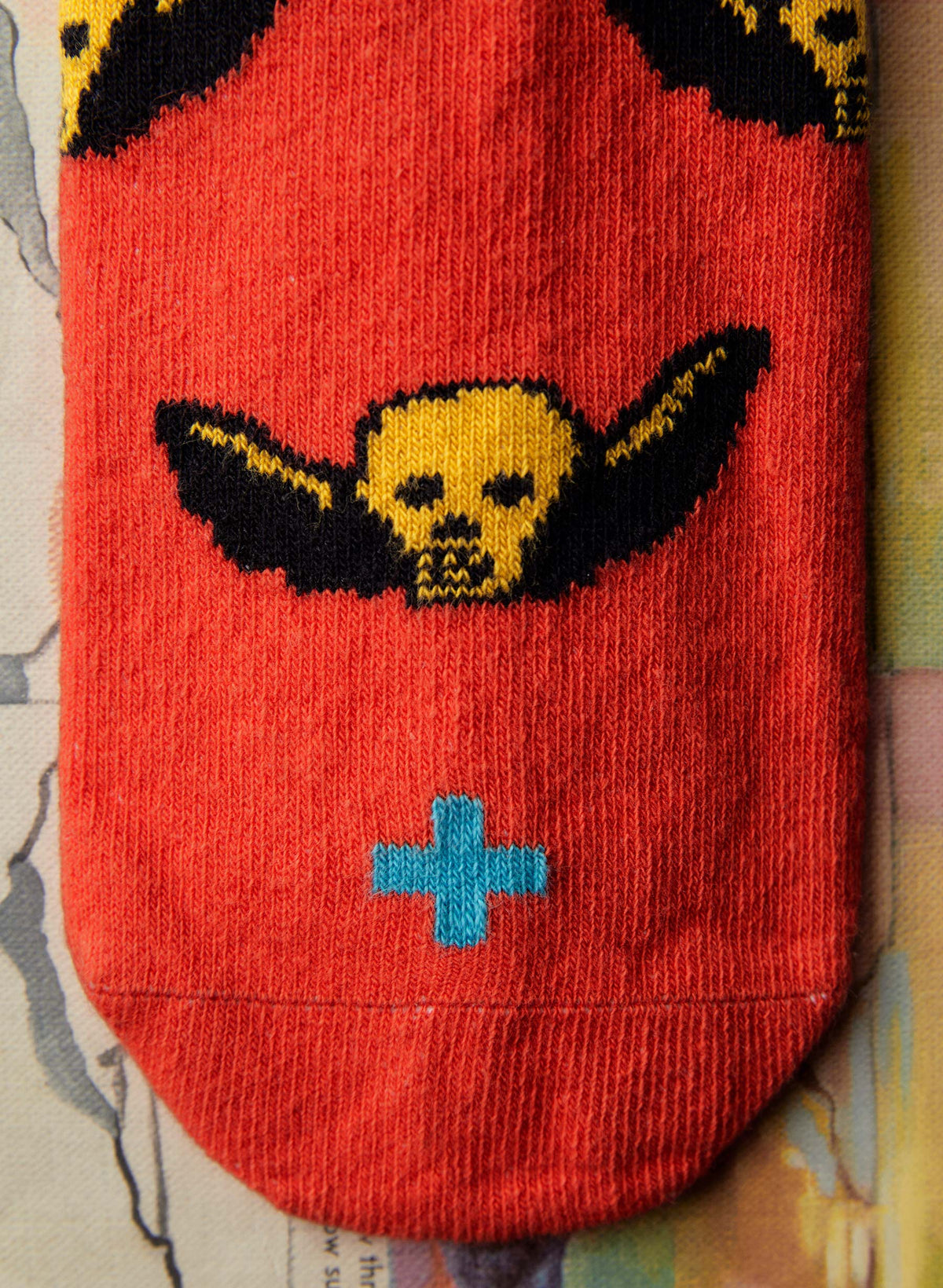 not today sock in poppy