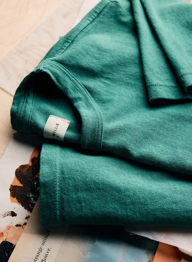 seagreen knit midweight crew