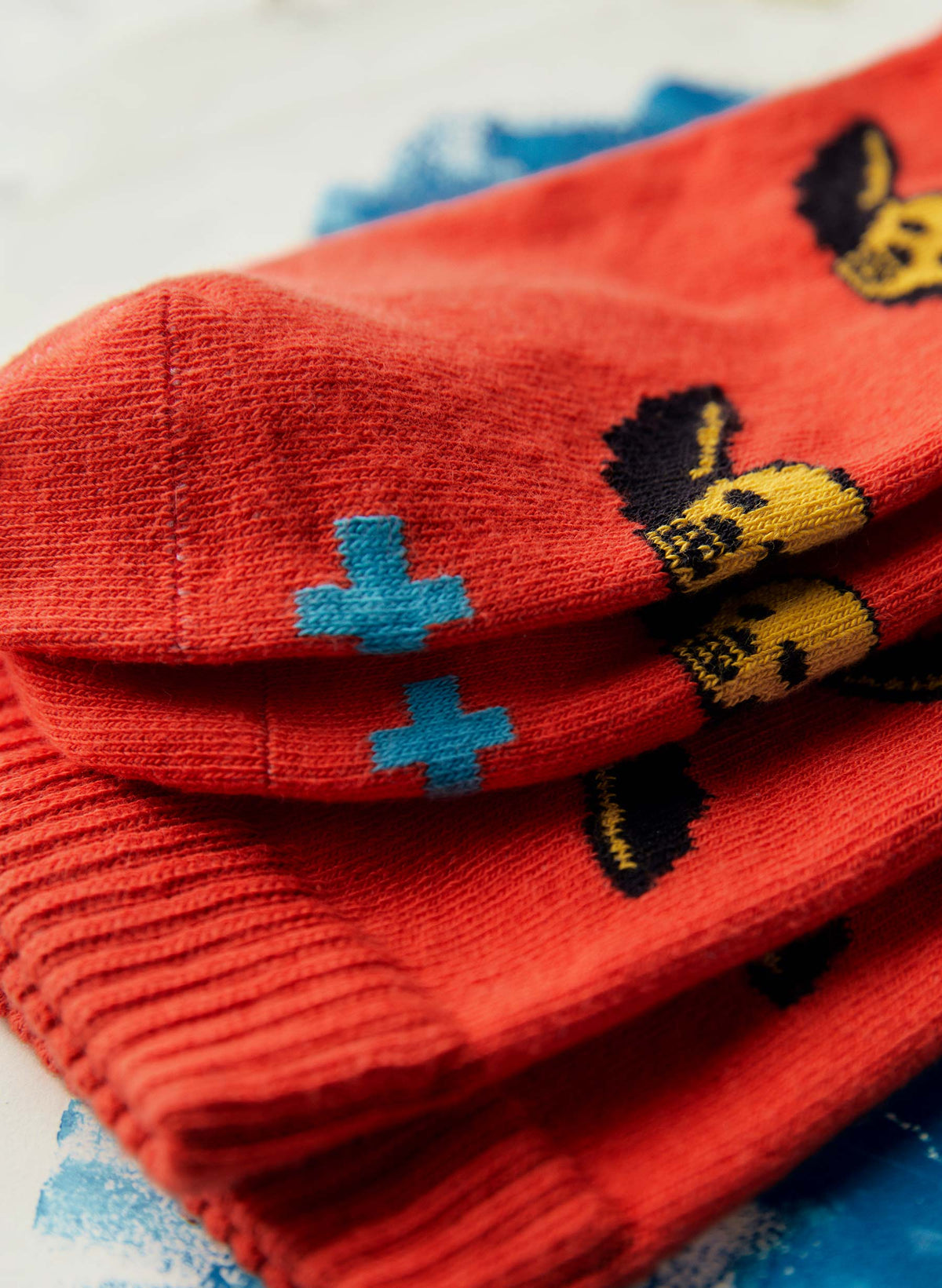 not today sock in poppy