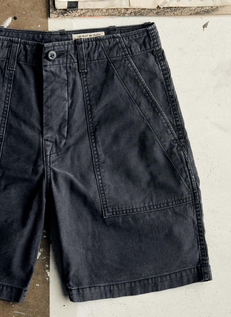 the camp short in faded black