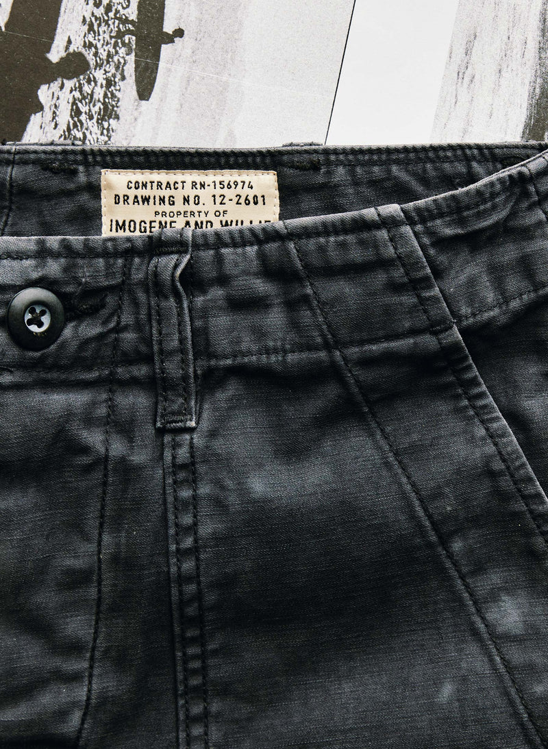 the camp short in faded black