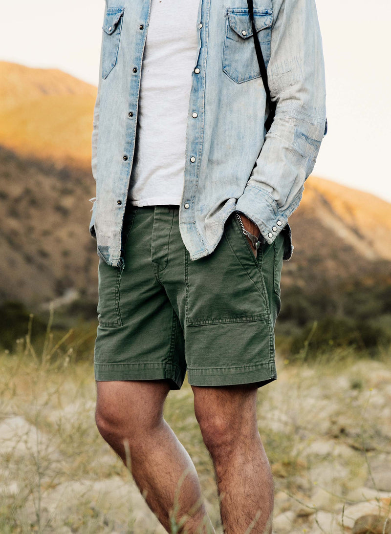 the camp short in olive