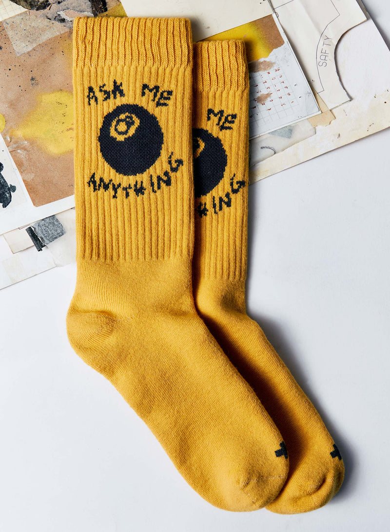 the "ask me anything" sock