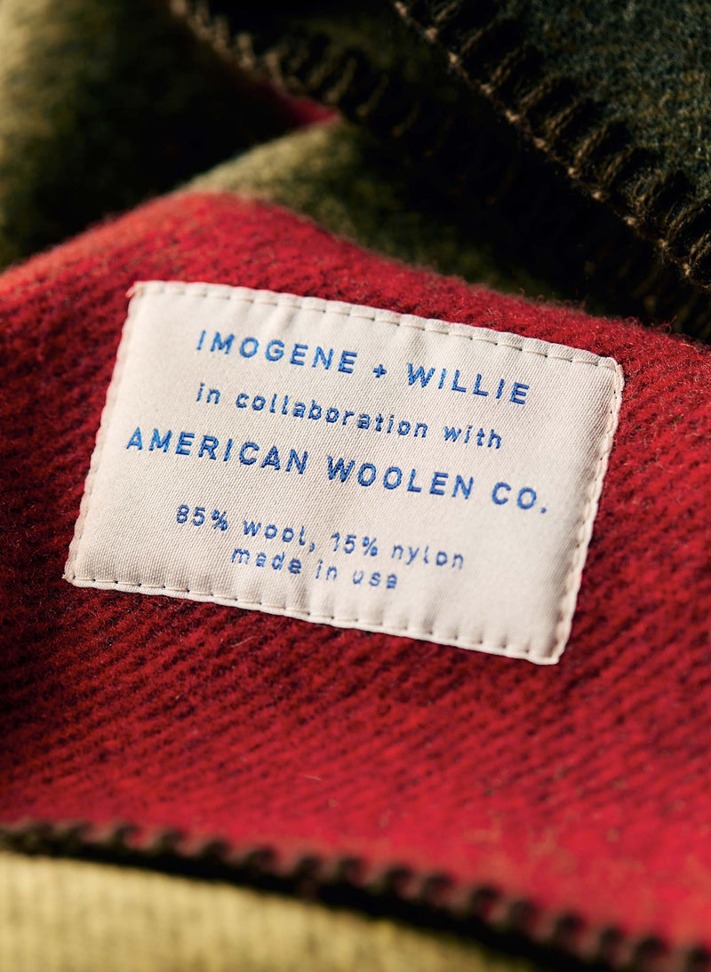 i+w x american woolen camp blanket 05 - Model