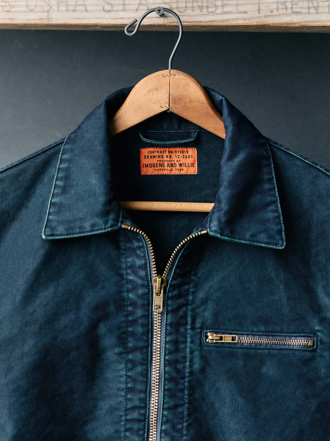 Dark Slate Gray bedford work jacket