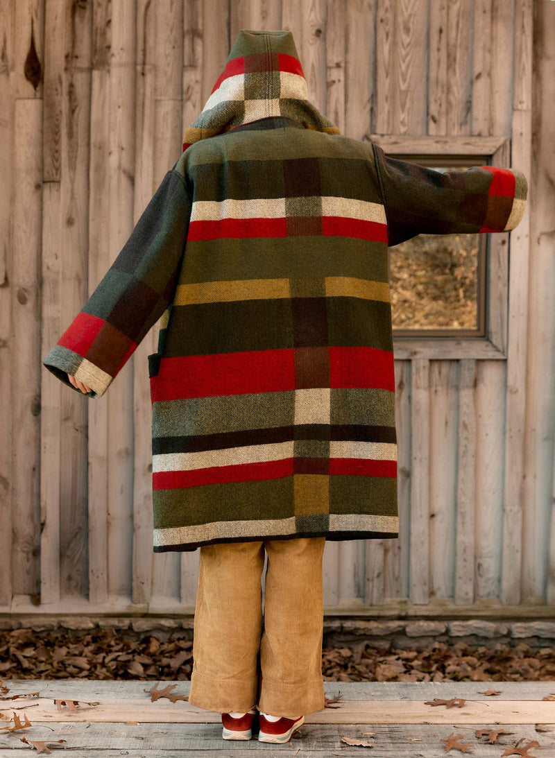 i+w x american woolen blanket coat