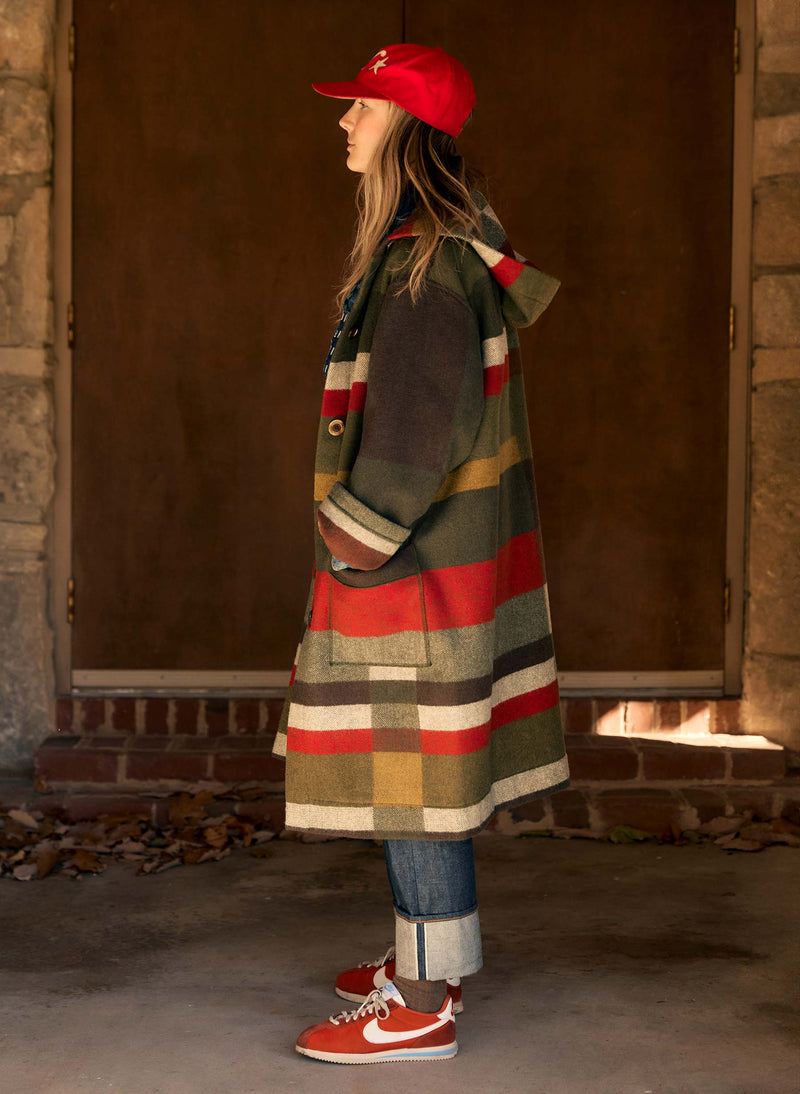 i+w x american woolen blanket coat