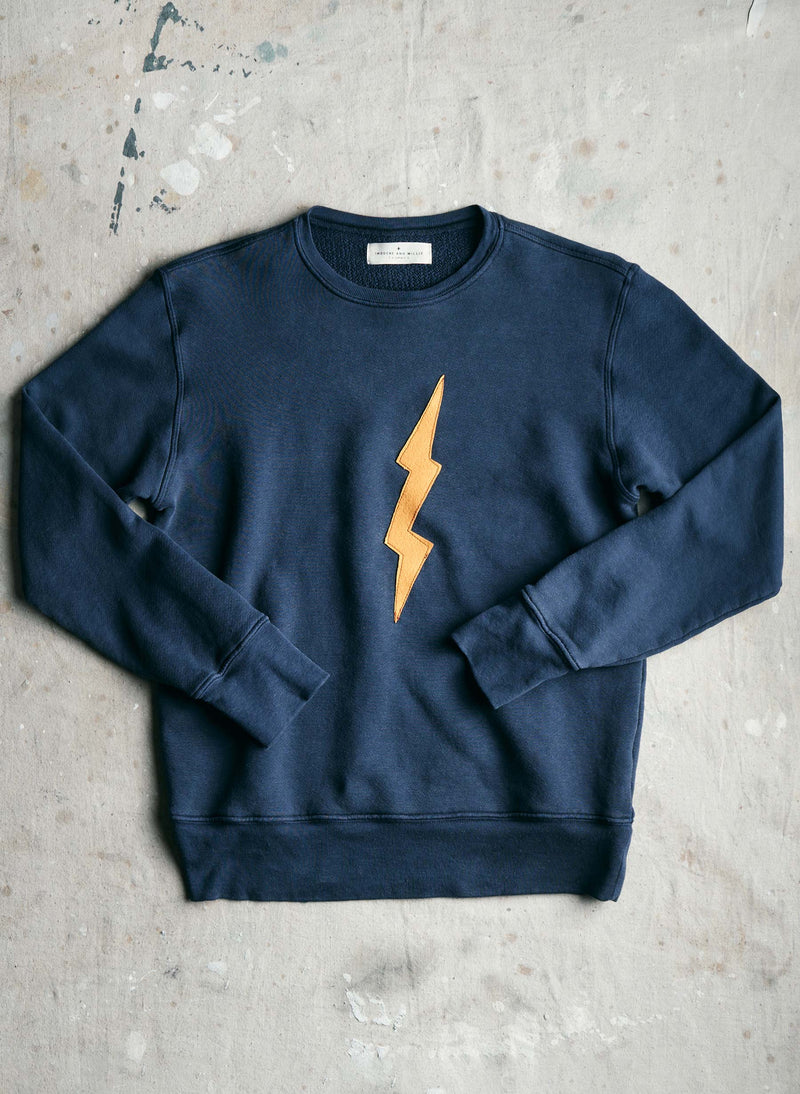 the "bolt" sweatshirt in faded navy