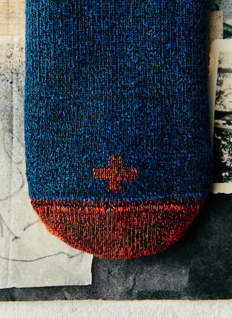 boot sock in cabin blue - Model