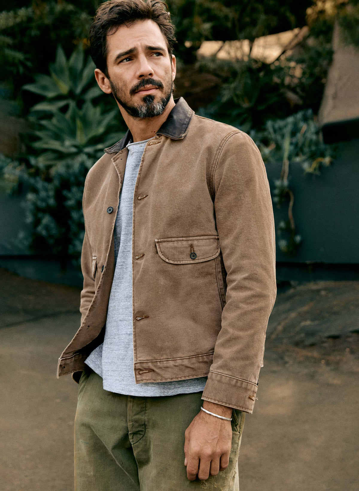 quilt lined canvas chore coat in brown – imogene willie