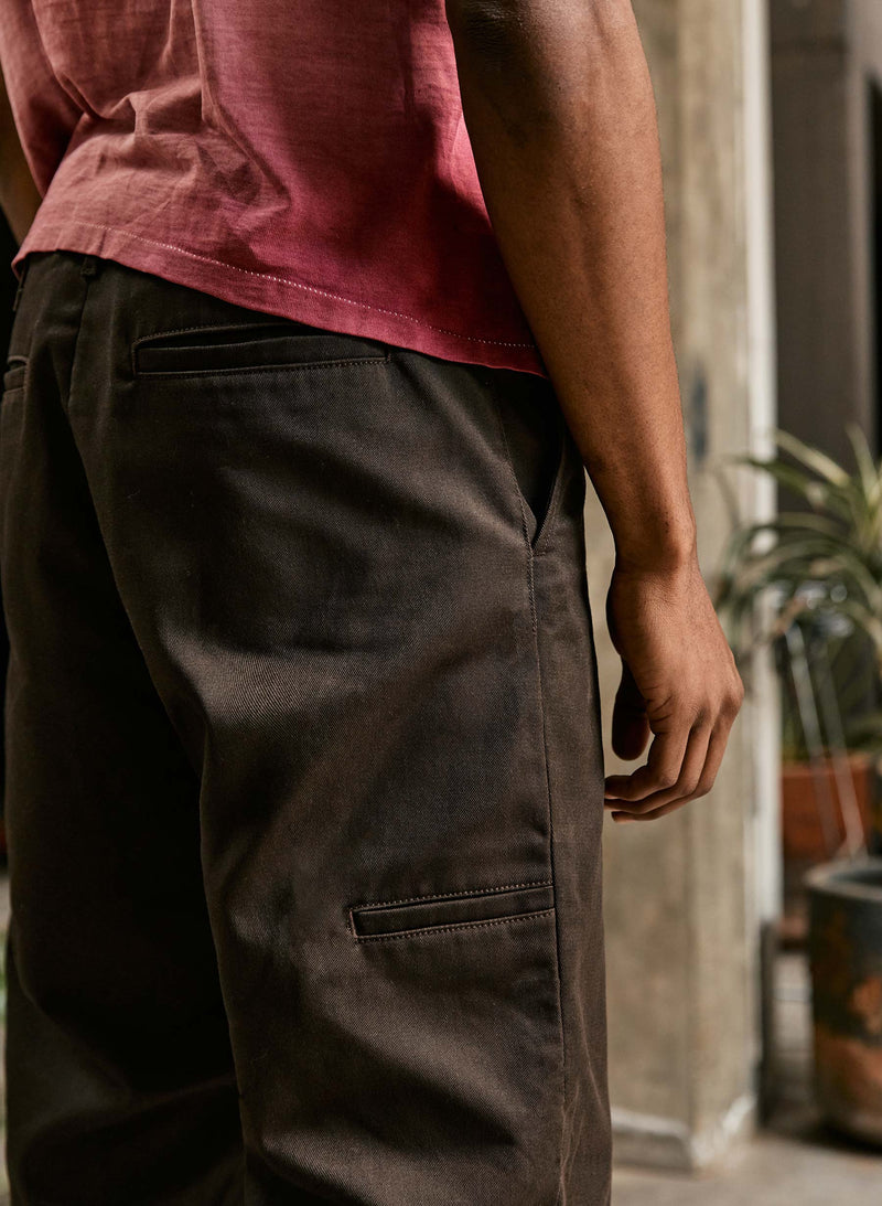 oceanside relaxed pant in brown