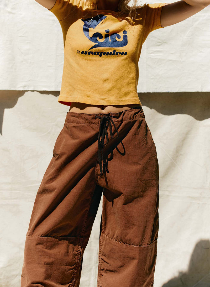 the flight pant in brown ripstop