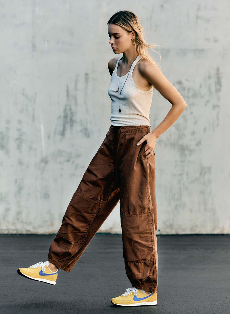 the flight pant in brown ripstop