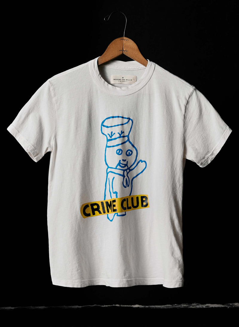 the "crime club" tee