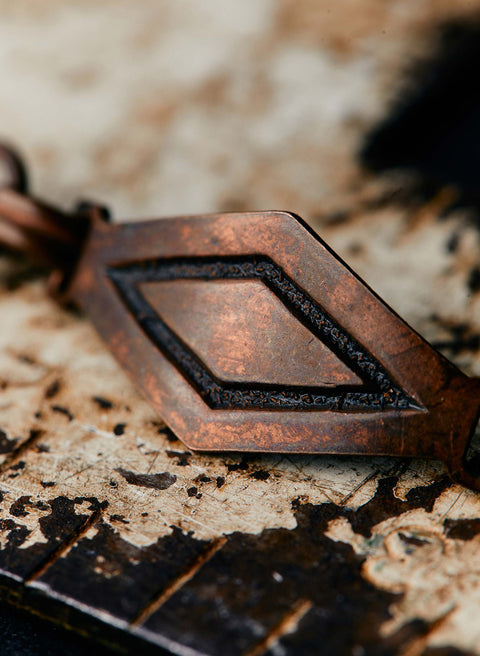 vintage trading post-era copper link bracelet