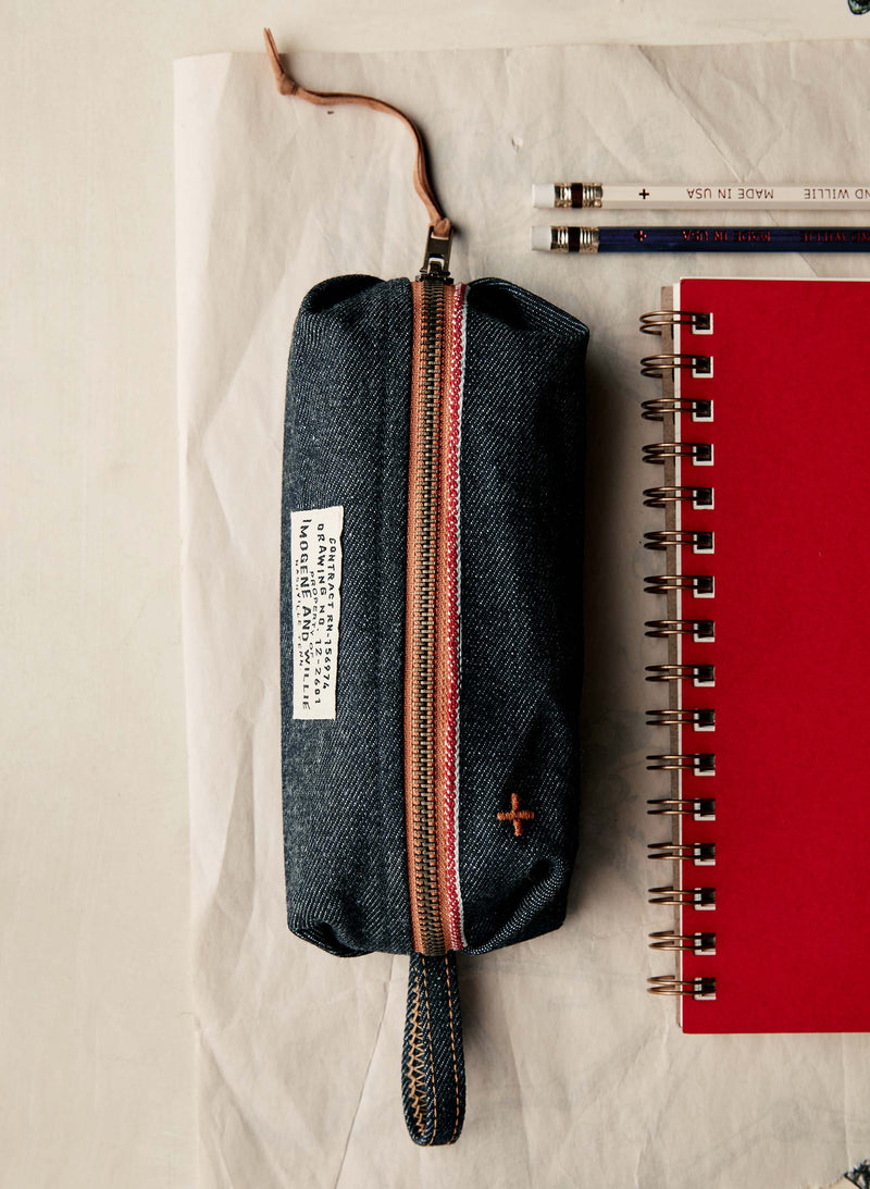 the i+w selvage pencil bag