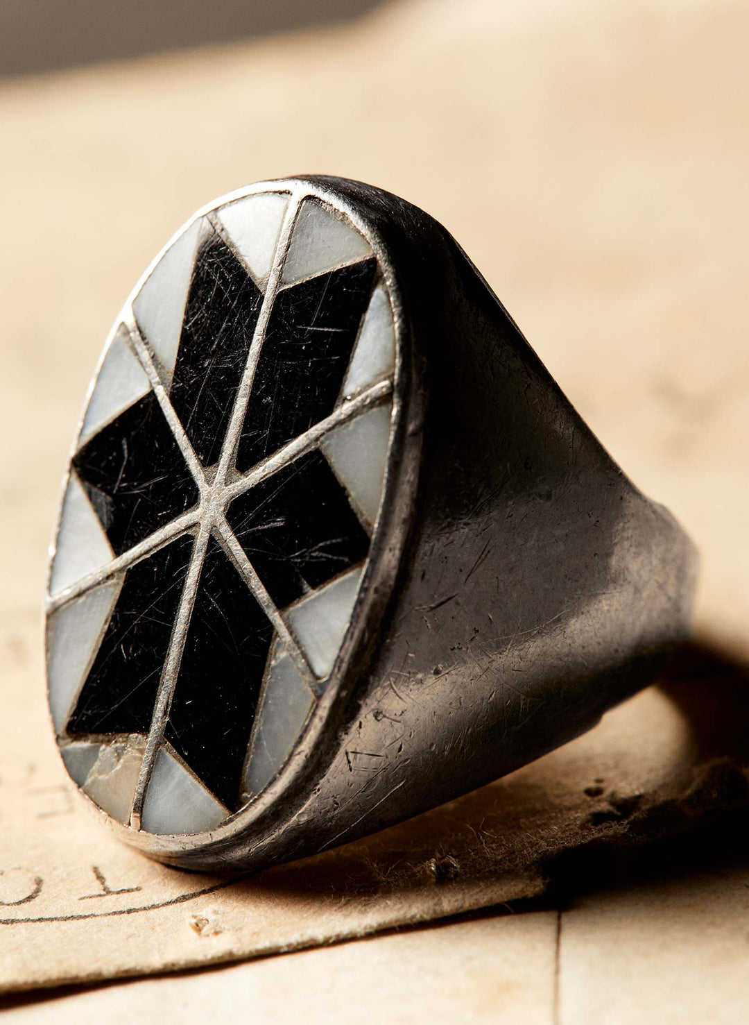 a close up of a ring