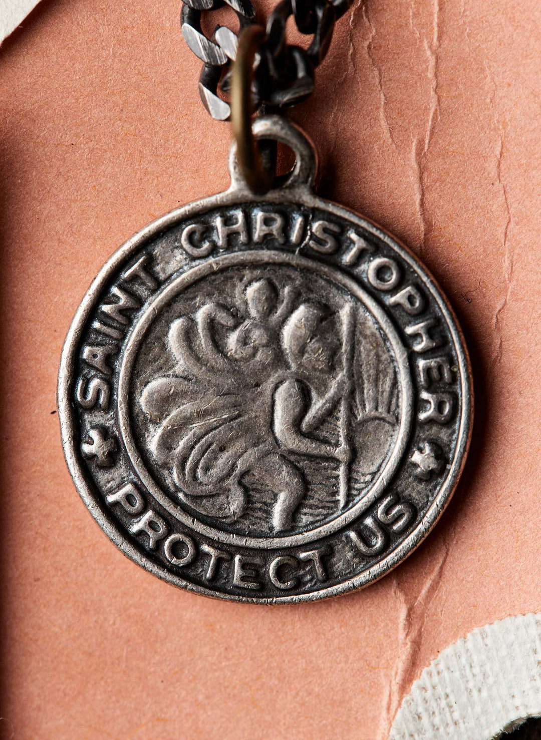 a close up of a medallion