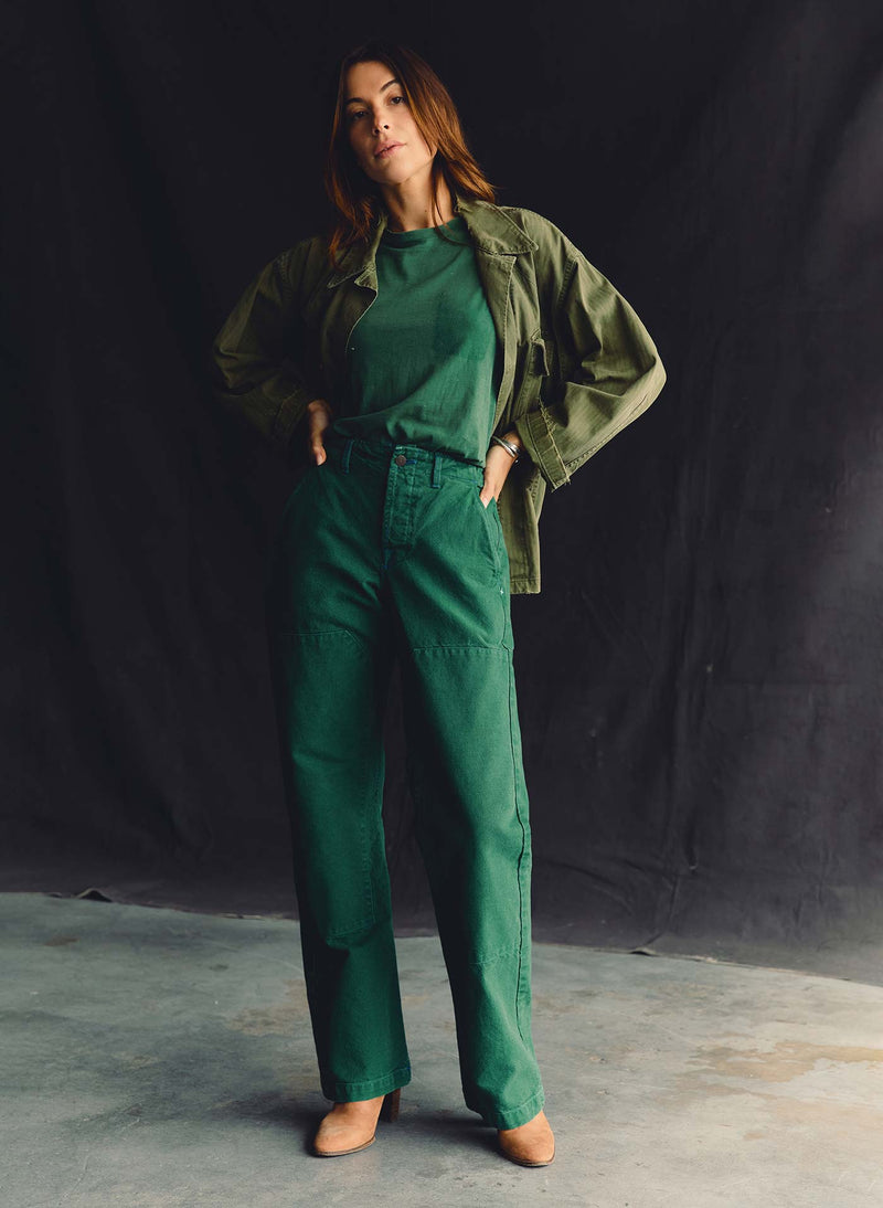 clarke canvas workpant in spruce