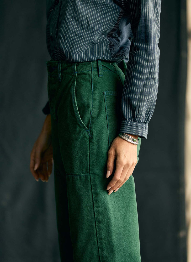 clarke canvas workpant in spruce