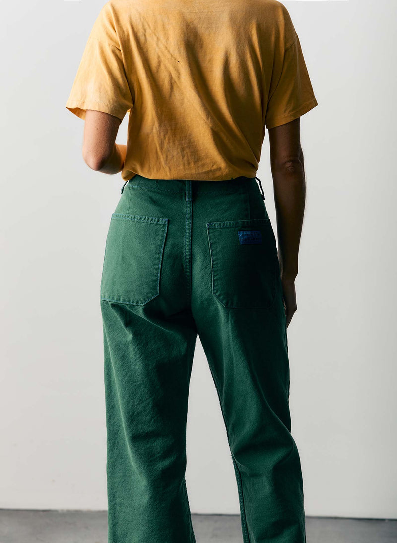 clarke canvas workpant in spruce