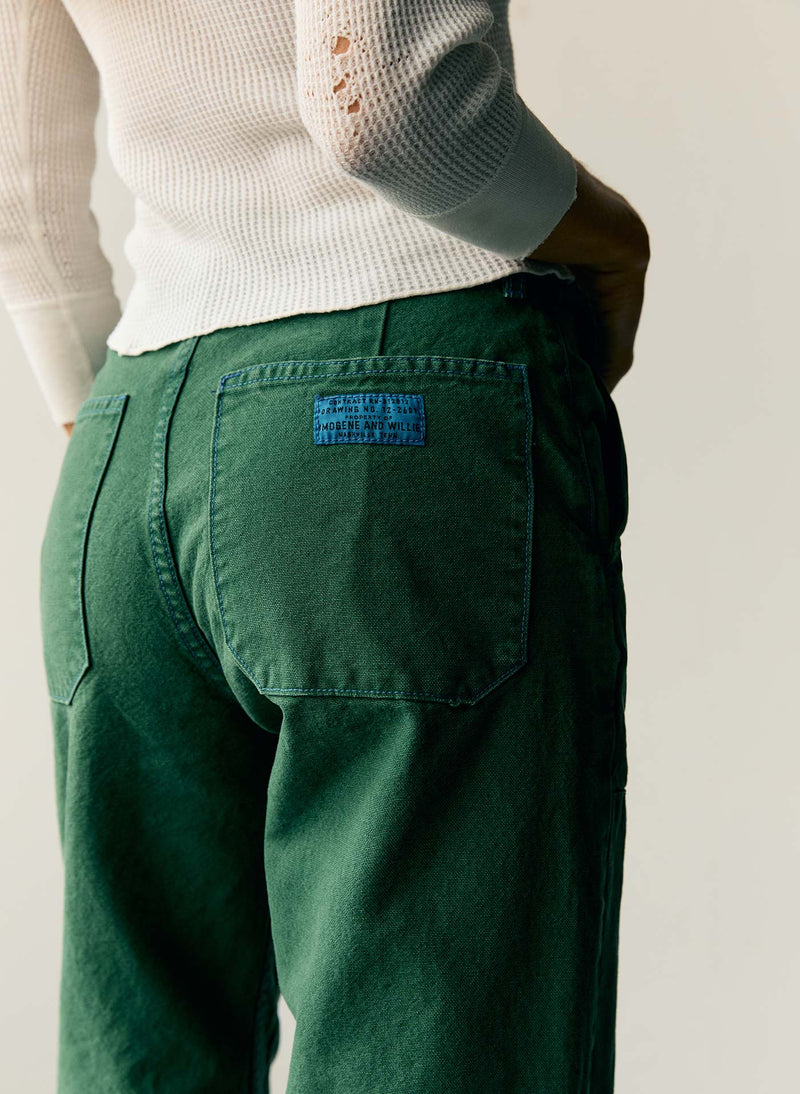 clarke canvas workpant in spruce