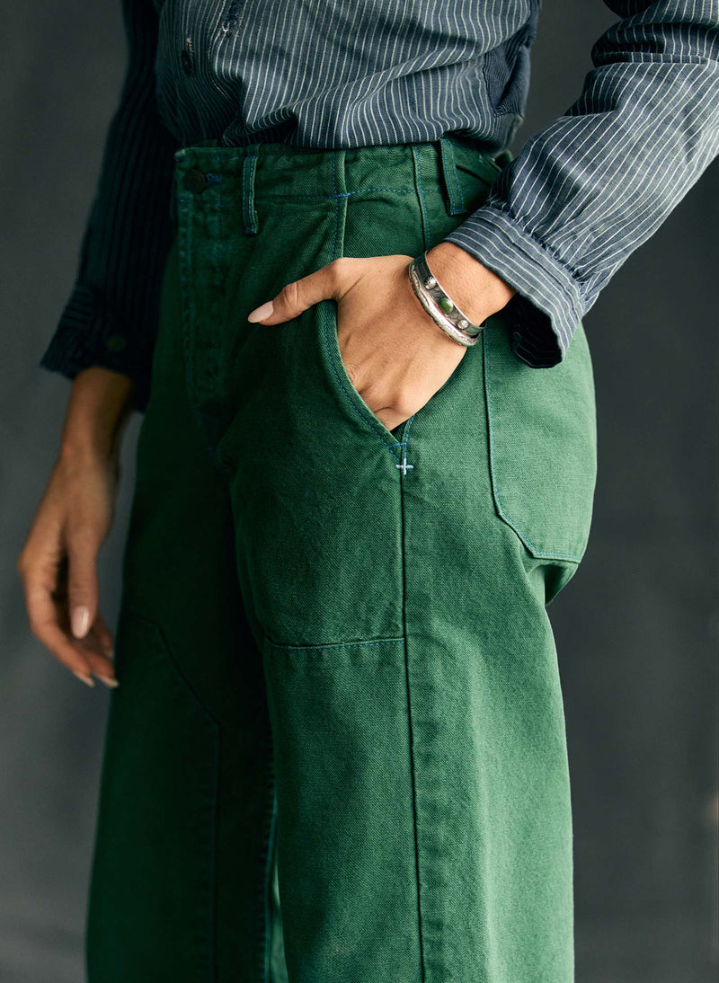 clarke canvas workpant in spruce