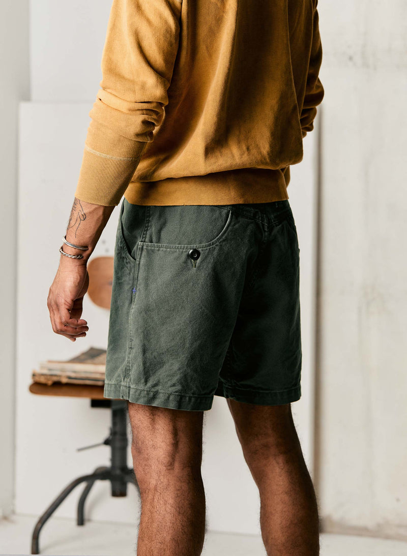 the mountain short in slate green